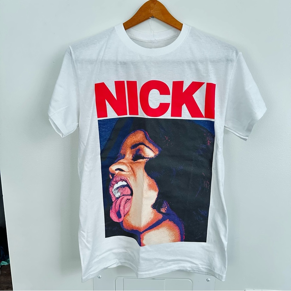 Nicki Minaj Rapper Tee | Graphic T-shirt Size S | Bold & Iconic | Like New Y2K
